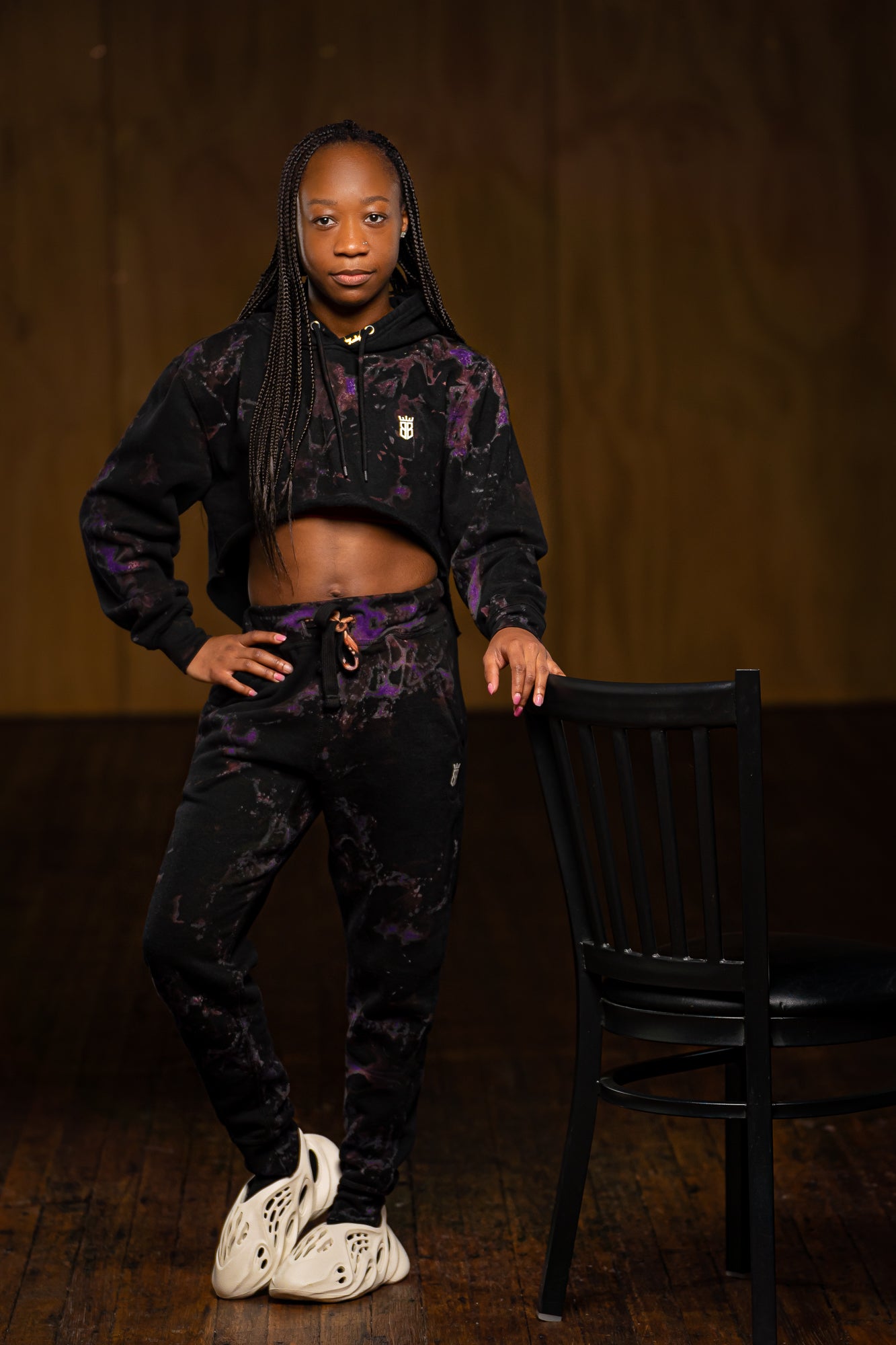 Vibrant Single Joggers Purple