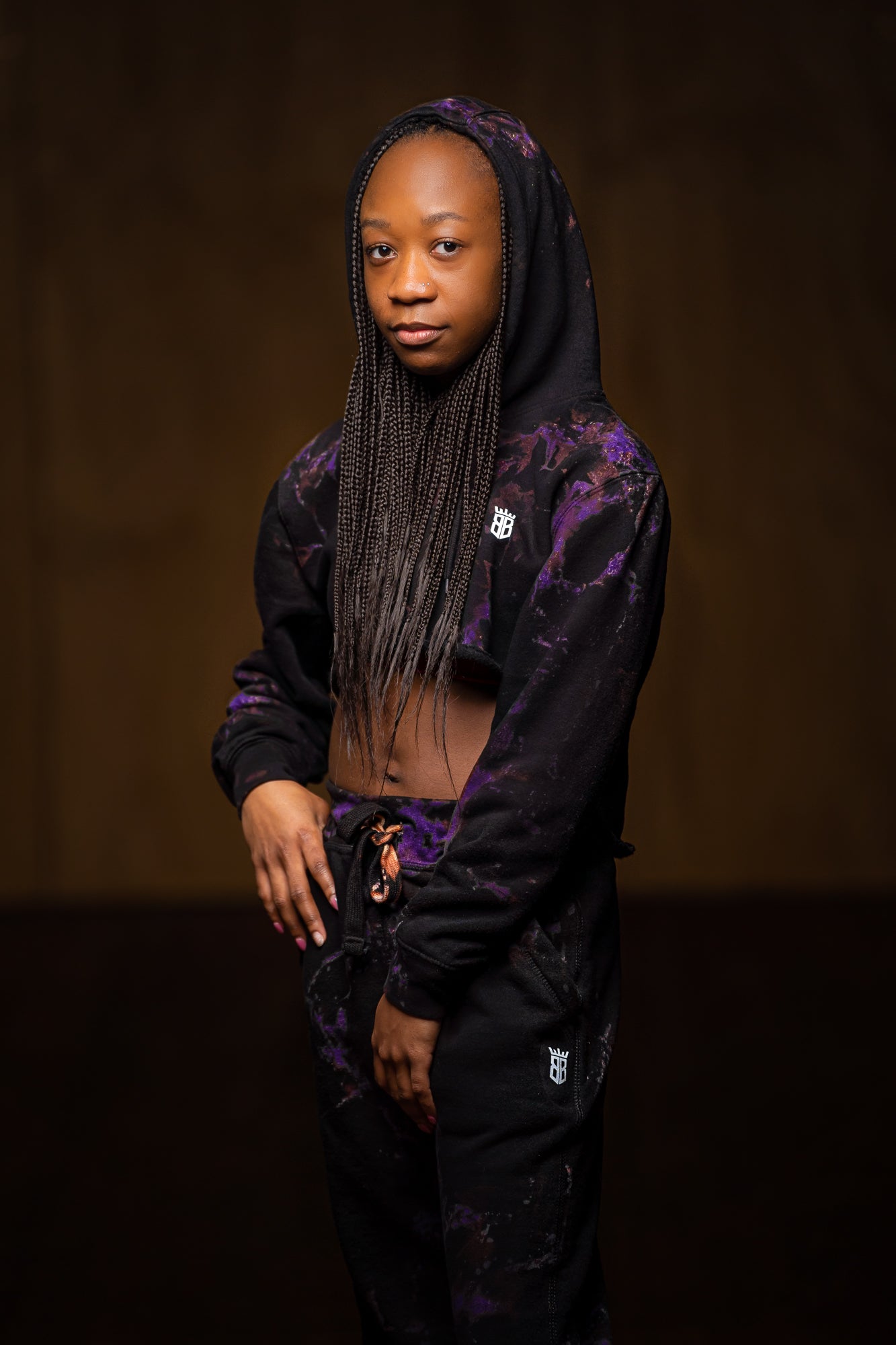 Vibrant Single Hoodie Purple
