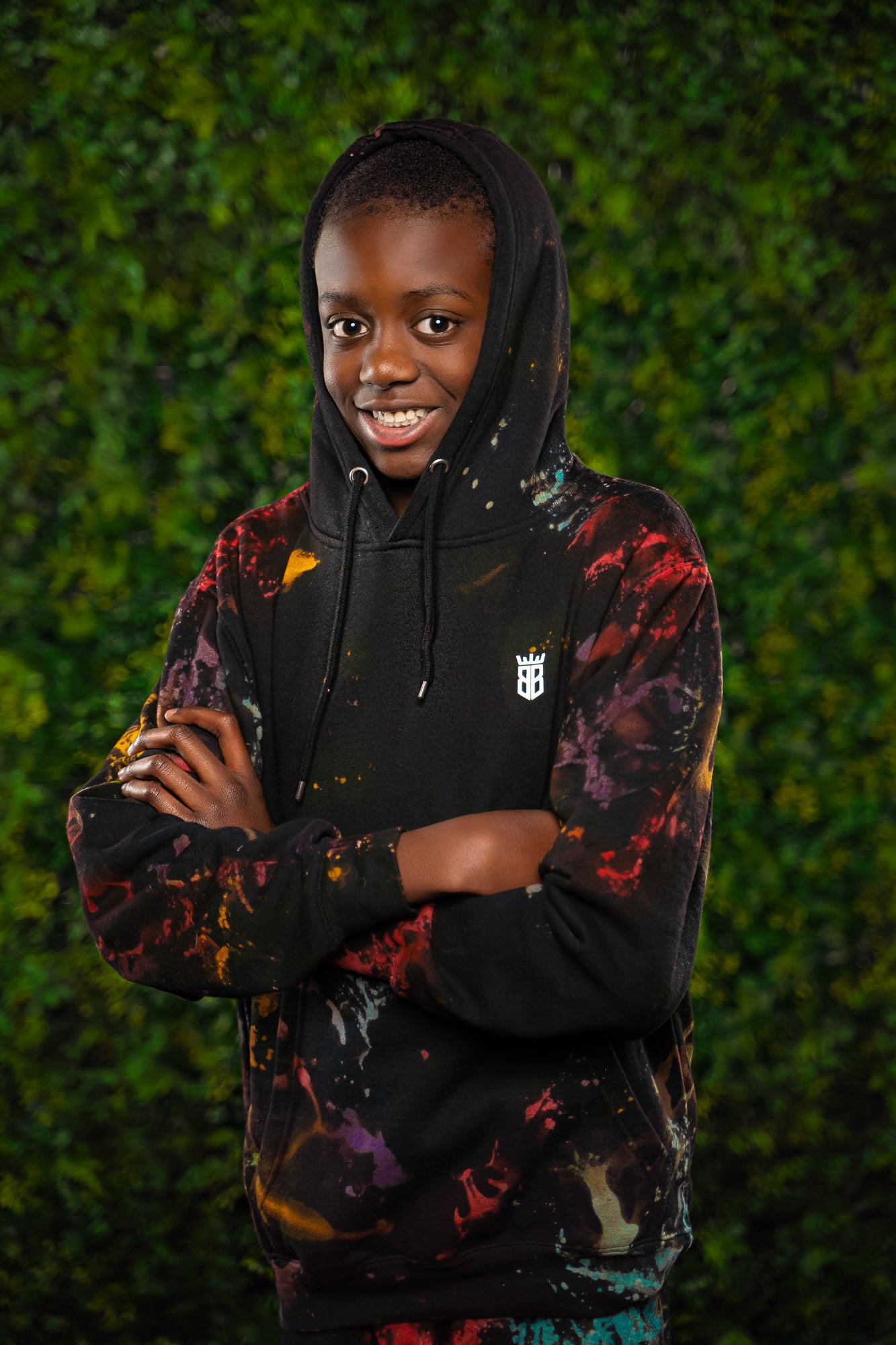 Vibrant Black Hoodie