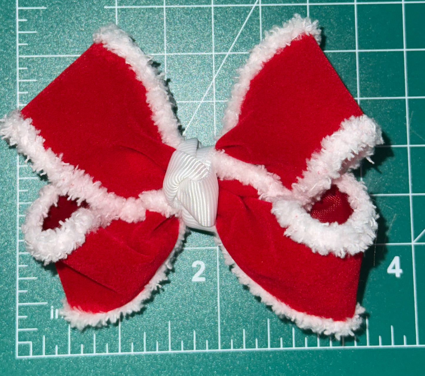 Santa Fur Bow