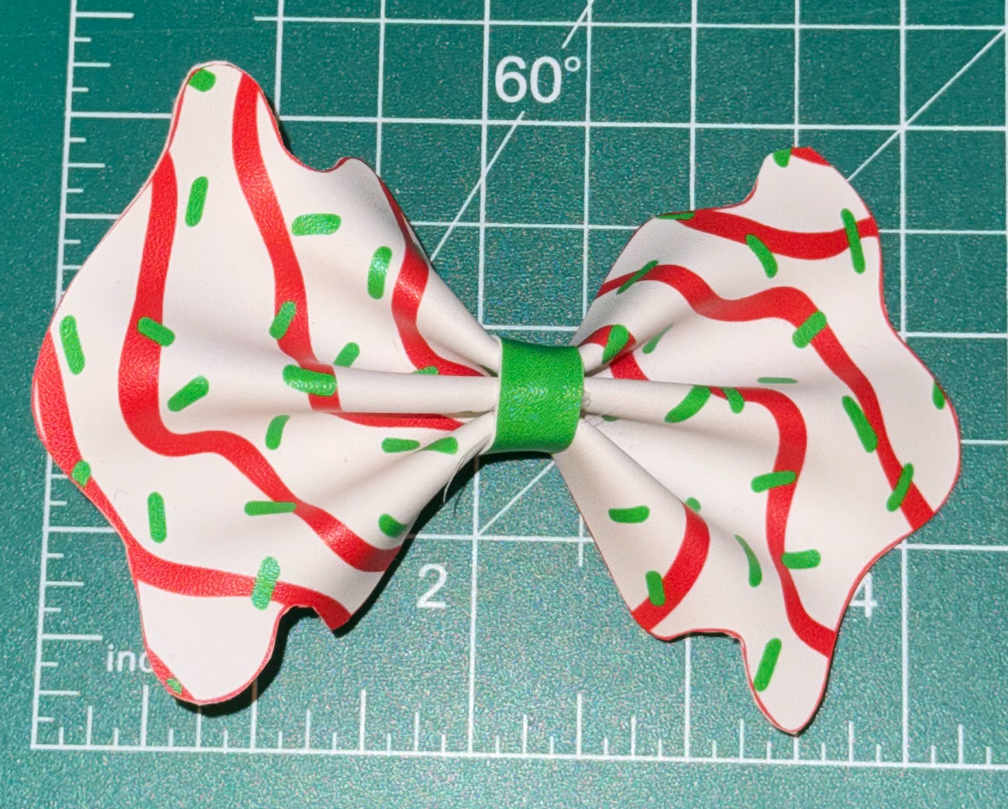 Faux Leather Christmas Bows