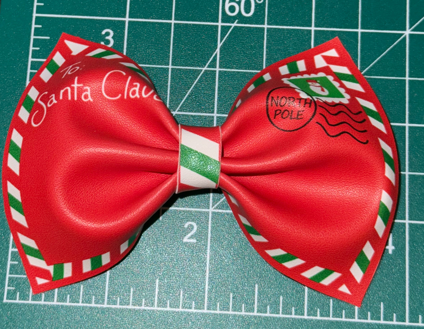 Faux Leather Christmas Bows