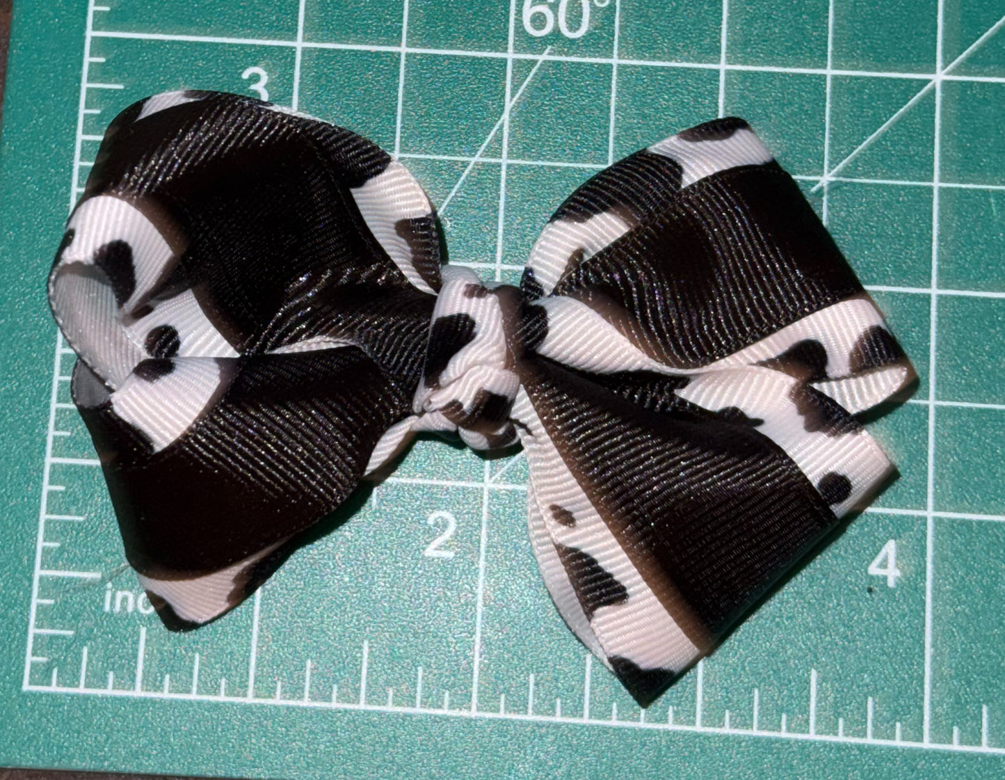Cow Print Bow