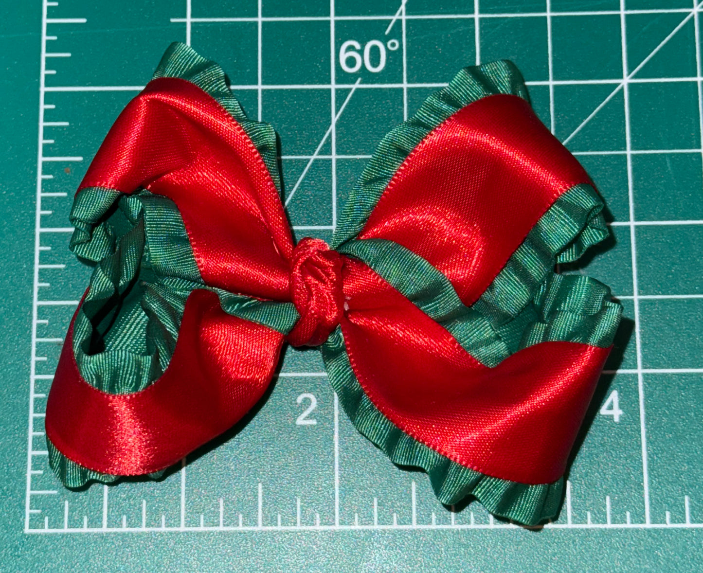 Red and Green Bow