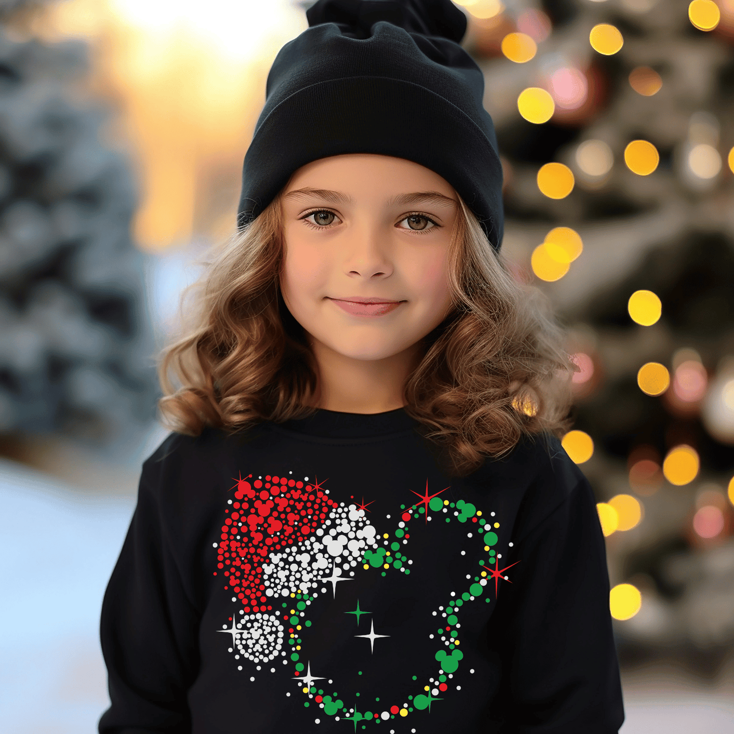 Mickey Mouse Santa Hat Toddler/Kid Sweatshirt