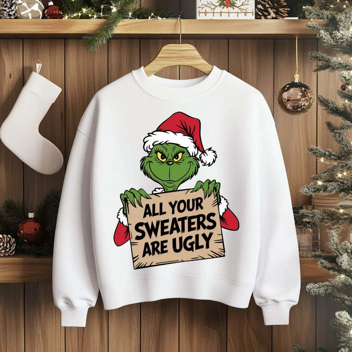 All Your Sweaters Are Ugly Grinch Sweatshirt